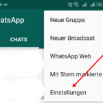 WhatsApp Einstellungen