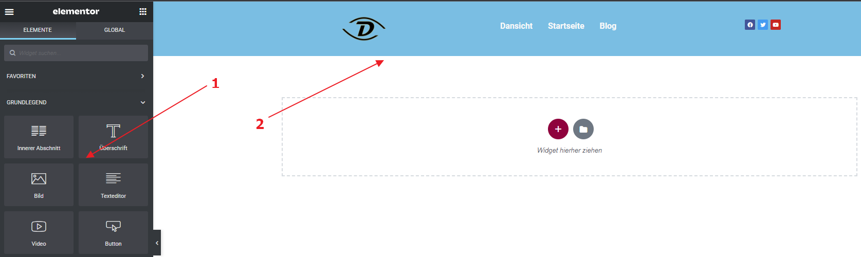 WordPress Header/Footer mit Elementor erstellen